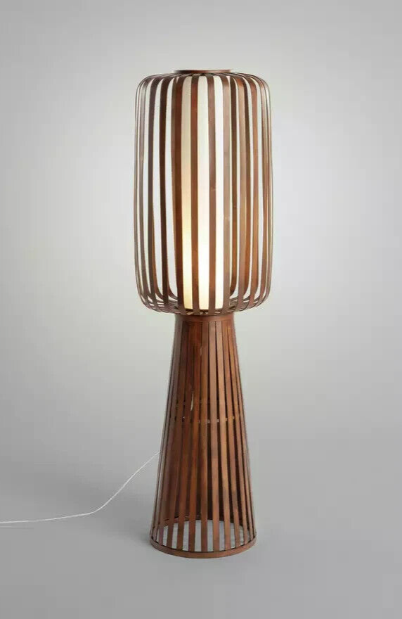 Habitat Achille Floor Lamp - Walnut