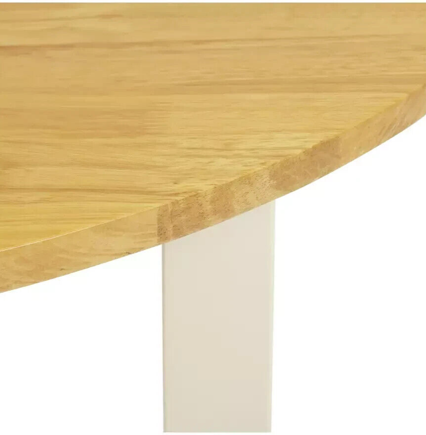 Chicago Solid Wood 2-4 Seater Dining Table-Off White | Modern Kitchen Furniture