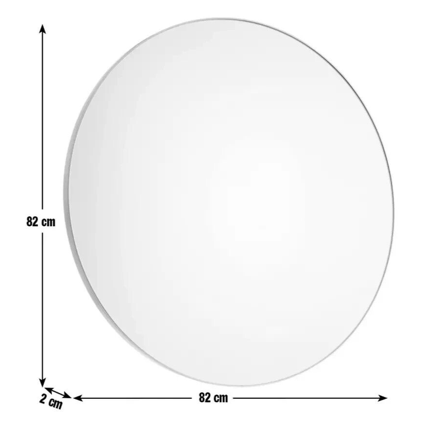 Habitat Patsy Large Round Metal Mirror - Gold