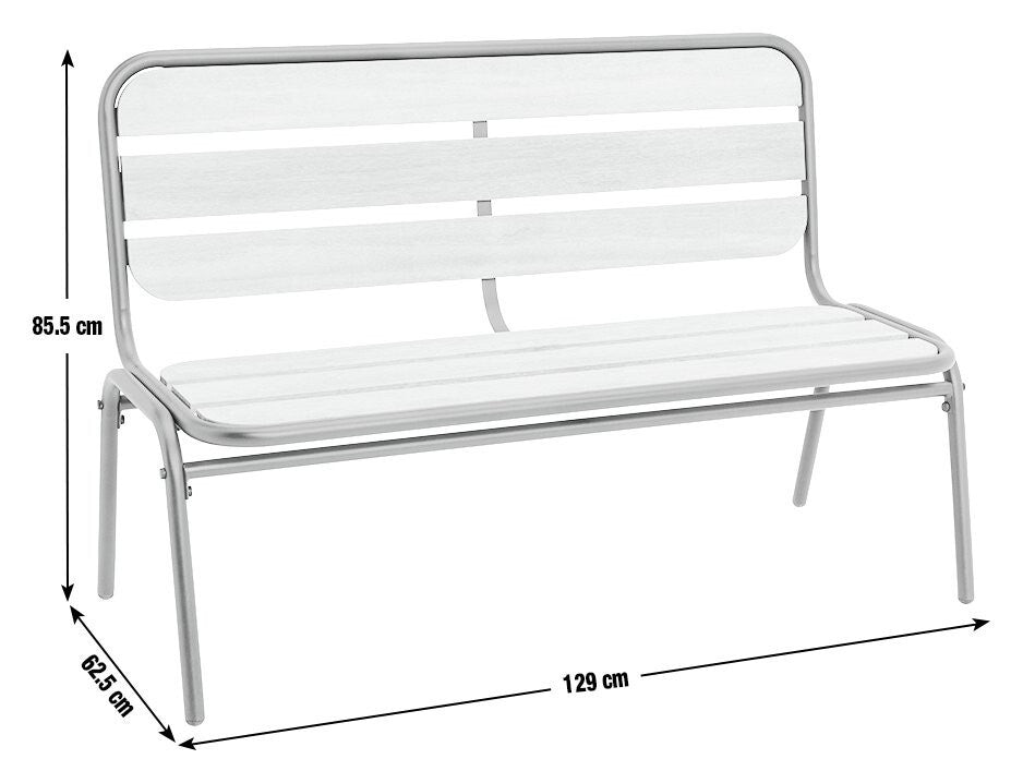 Habitat 2 Seater Wooden Garden Bench - Blue