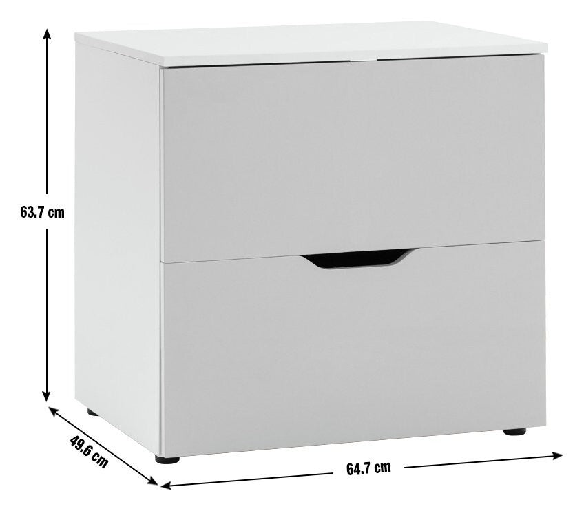 Habitat Kids Pod 2 Drawer Low Chest of Drawers - Orange