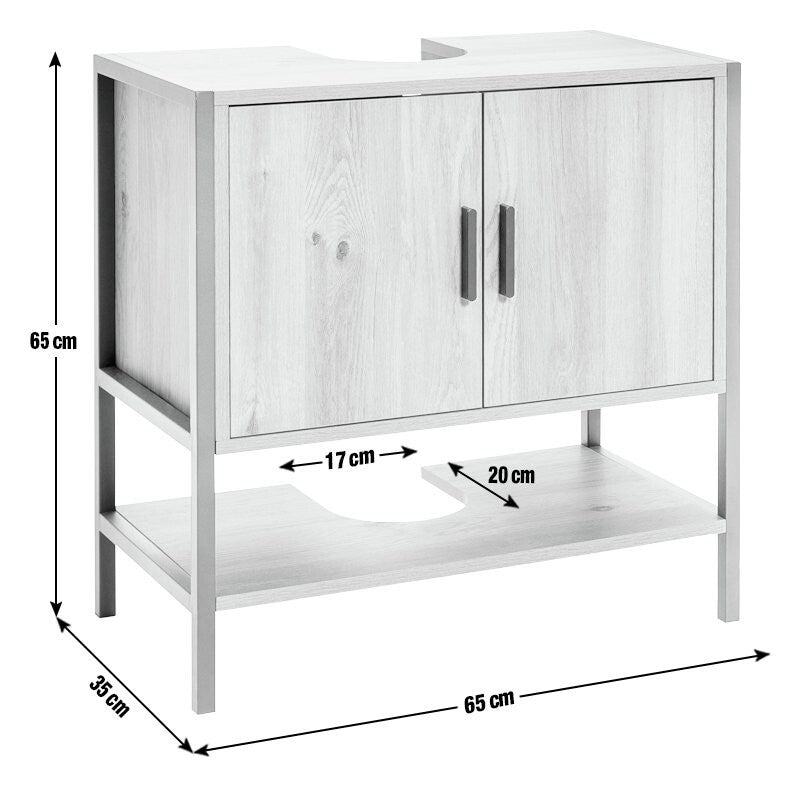 Loft Living Under Sink Unit - Oak