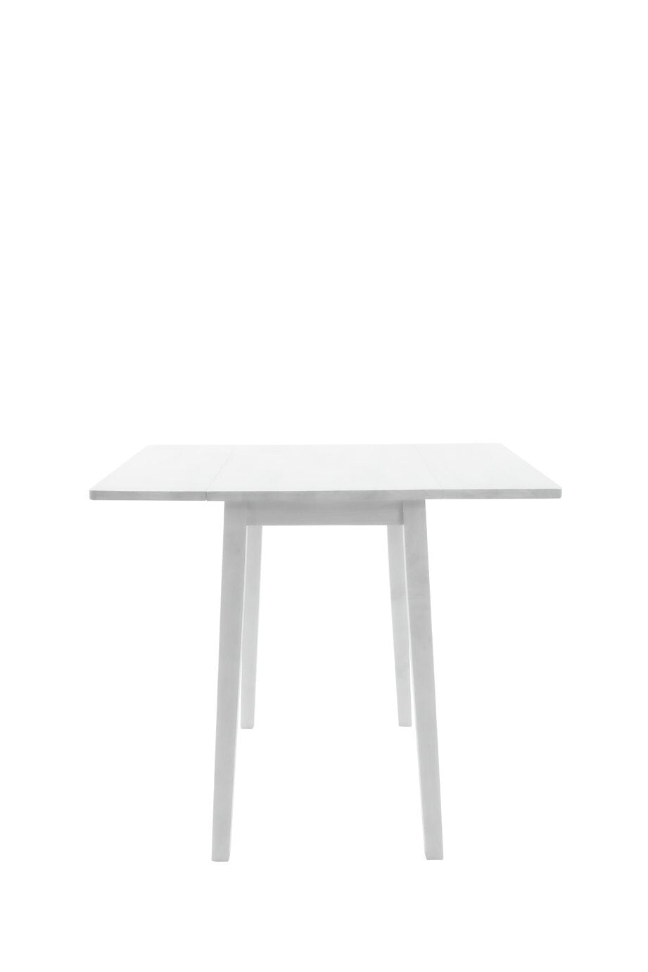 Home Solid Wood Extending Dining Table & 2 White Chairs | Modern Kitchen Set