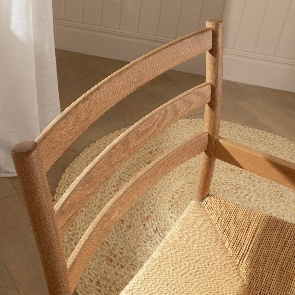 Habitat Laurie Solid Oak Lounge Chair - Natural