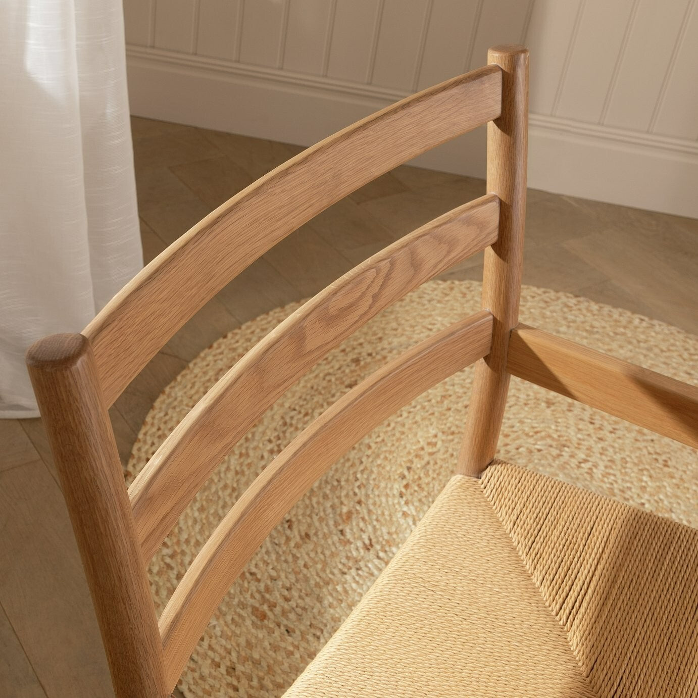 Habitat Laurie Solid Oak Lounge Chair - Natural