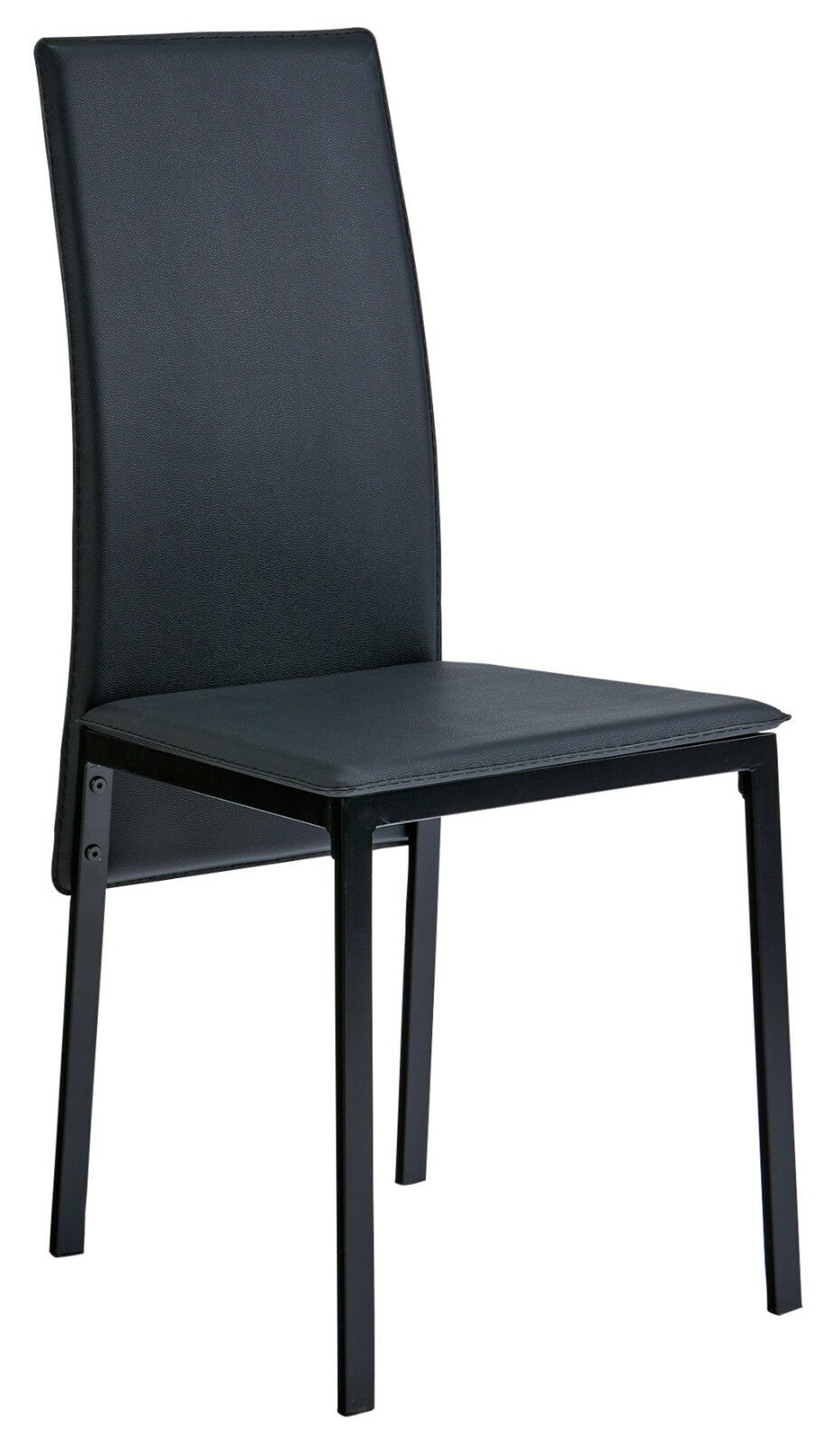 Lido Glass Dining Table & 2 Black Chairs