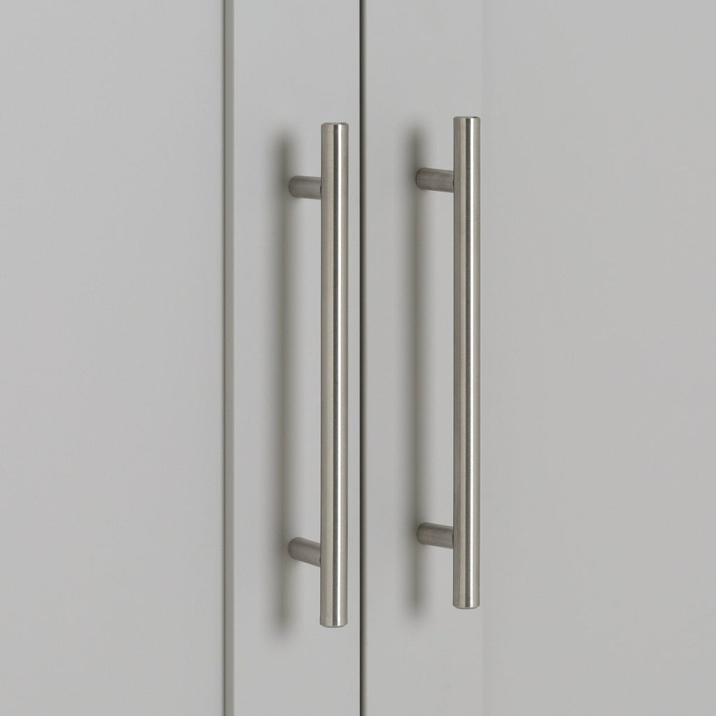 Habitat Munich Panelled 2 Door Wardrobe - Grey