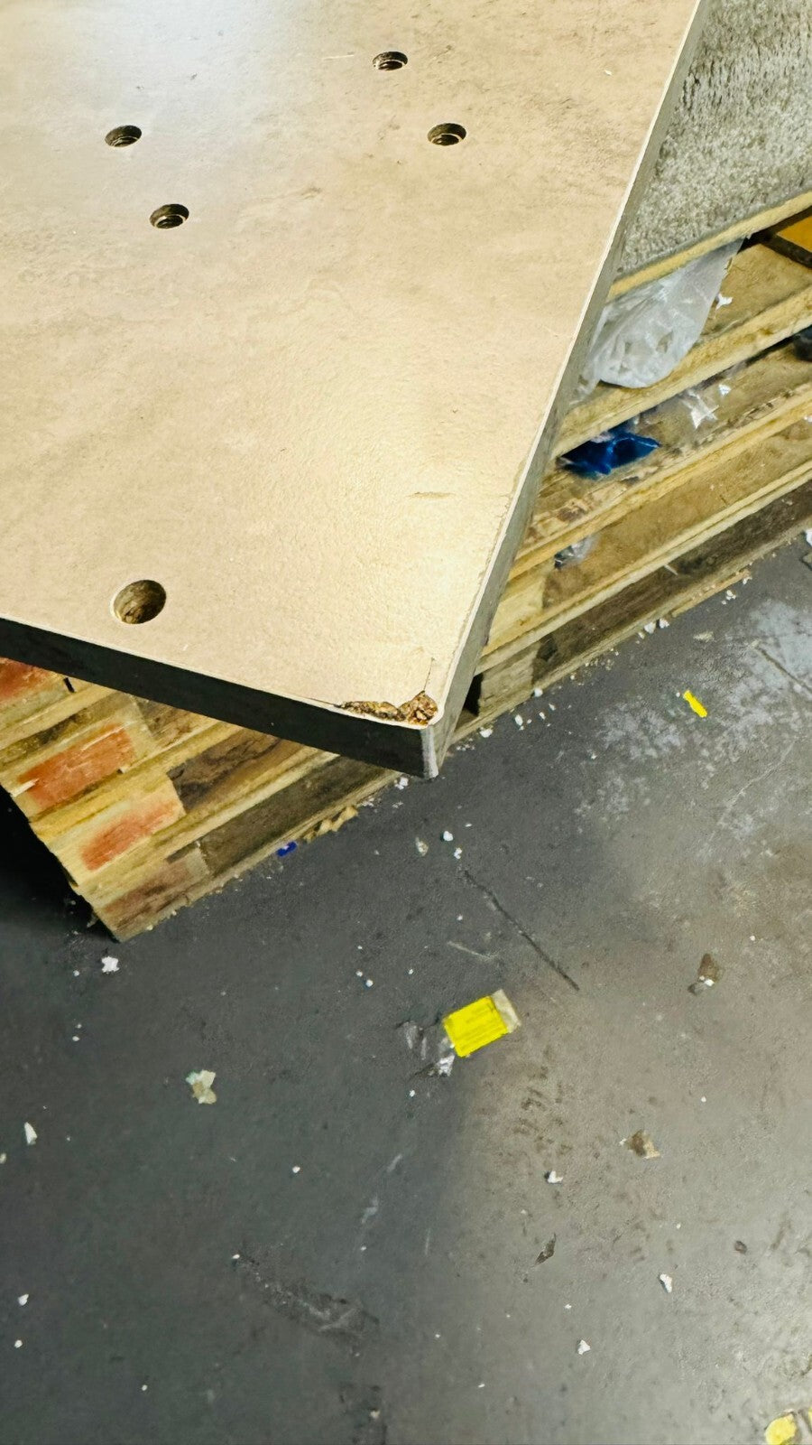 Habitat Concrete Style Office Desk - Grey ( B Grade 20878 )