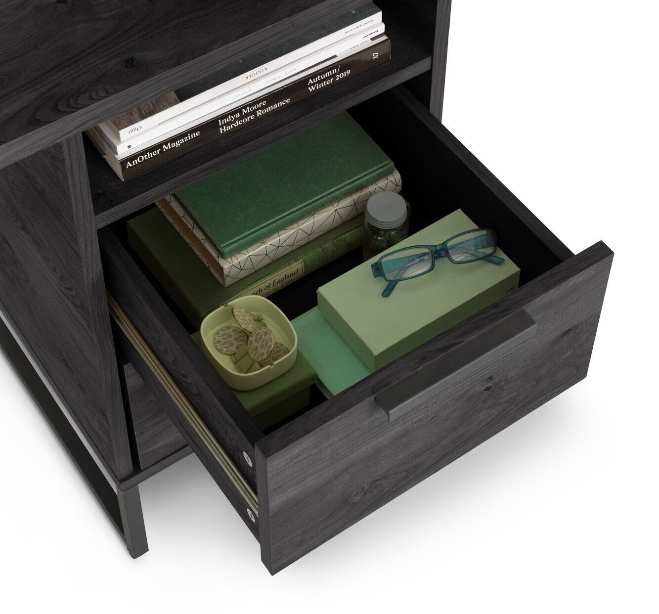 Habitat Nomad 2 Drawer Office Desk - Black ( B Grade 37164 )