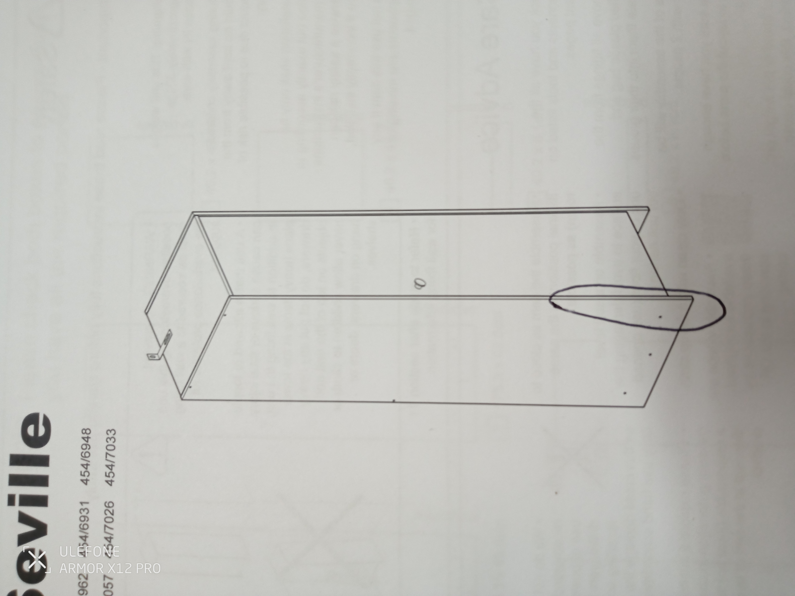 Seville 1 Door Wardrobe - Oak ( B Grade )