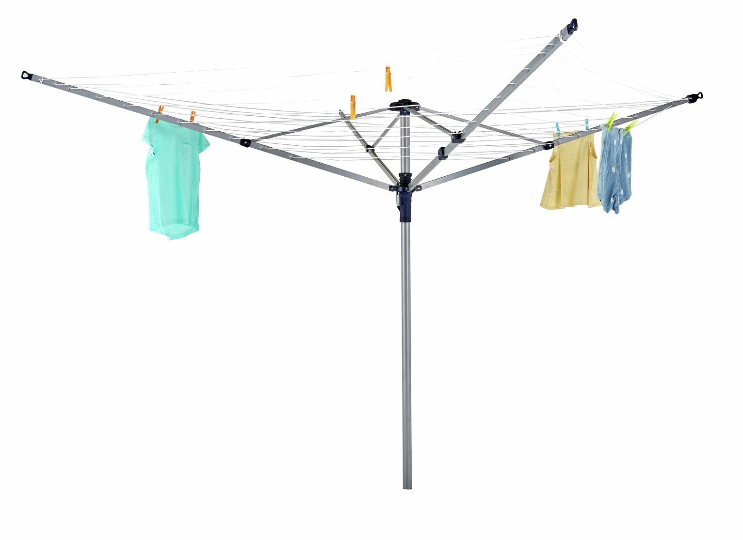 Home Lift & Click 60m 4 Arm Rotary Airer | Outdoor Rotary Washing Line