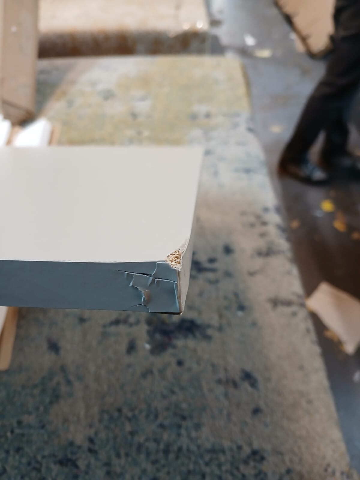 Home Malibu 3 Drawer Office Desk - Light Grey ( B Grade 40769 )