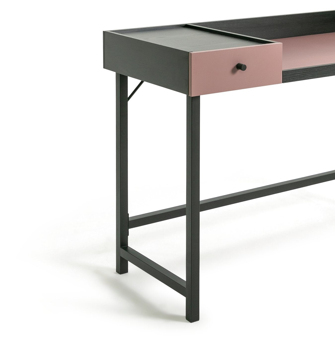 Habitat Margot 1 Drawer Desk - Pink & Black