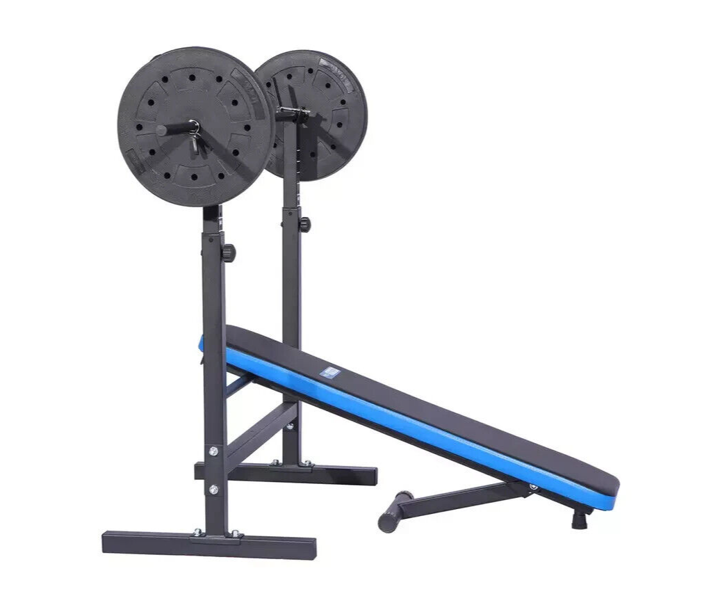 Pro Fitness Foldable Weight Bench with 50kg Weight Package
