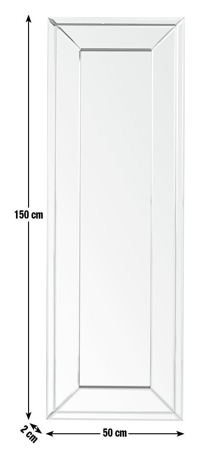 Home Bevelled Full Length Wall Mirror - 150x50cm