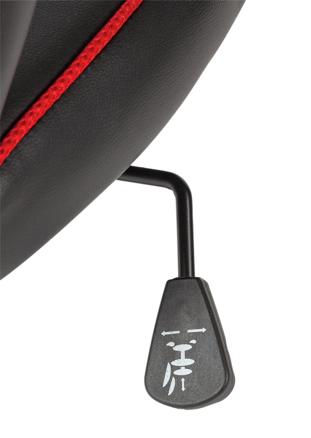 Faux Leather Mid Back Gaming Chair - Red & Black