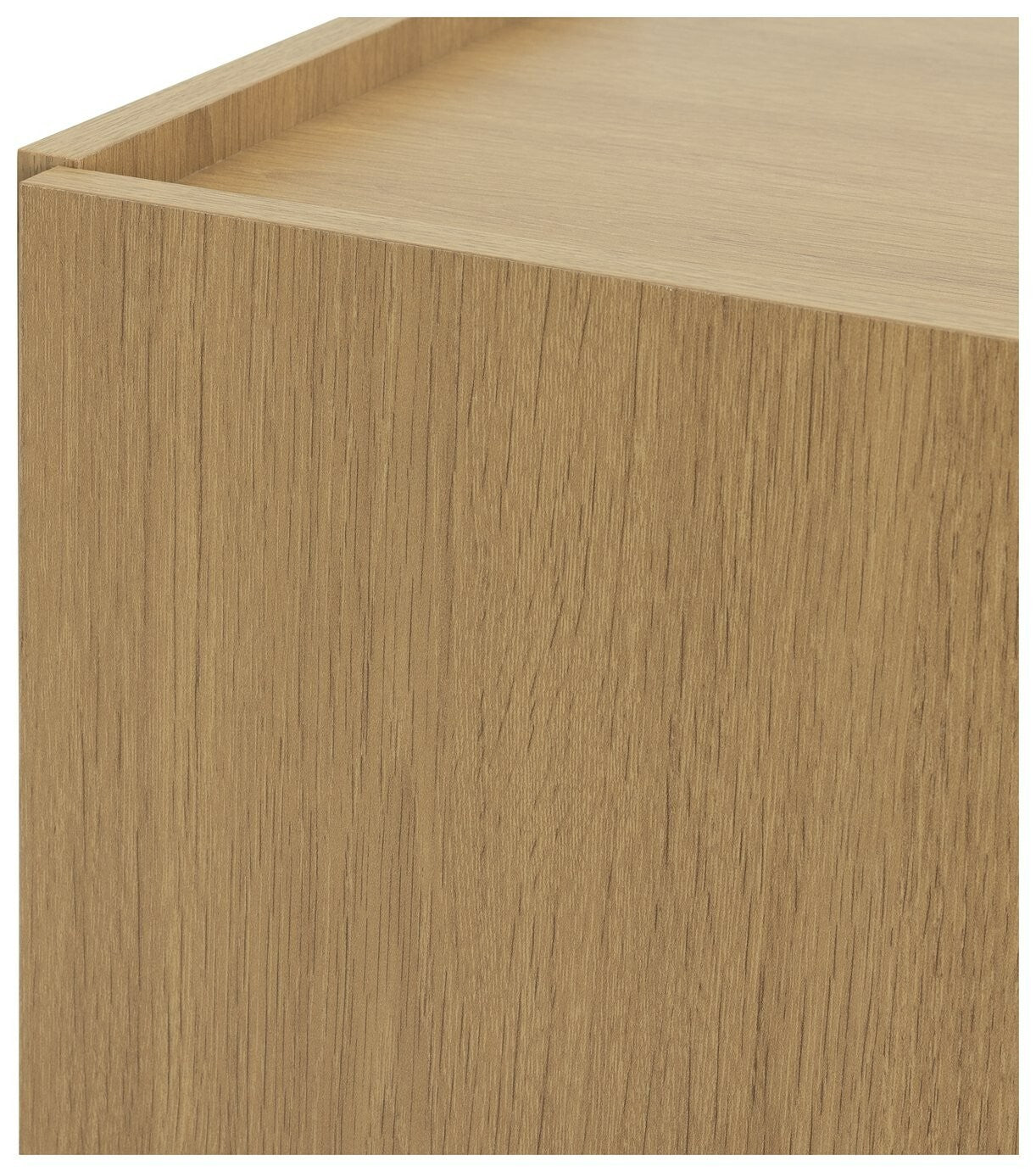 Seville 2 Door Shoe Storage Cabinet - Oak