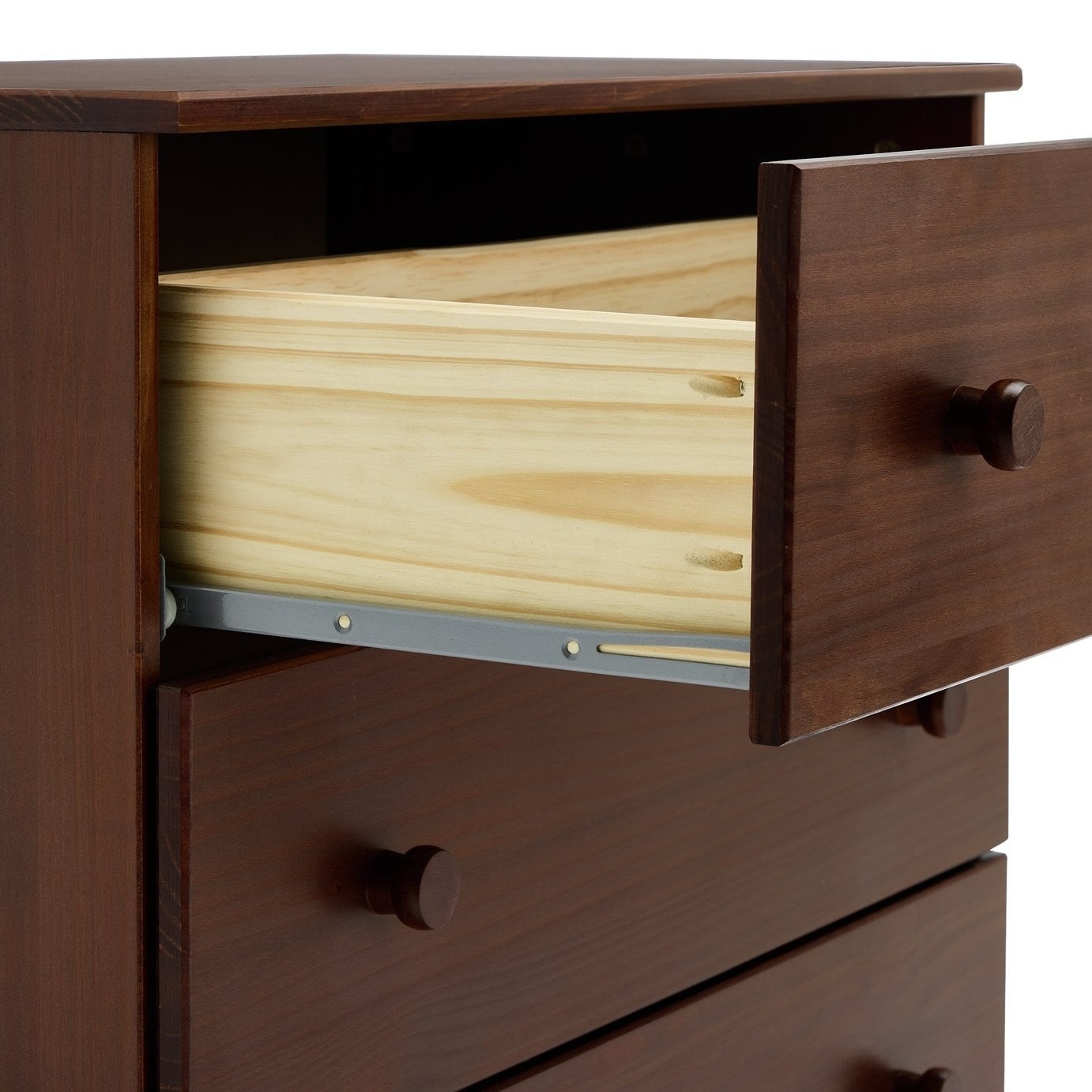 Akio 3 Drawer Chest - Walnut | Compact drawer chest