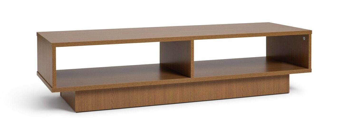 Habitat Cubes TV Unit Oak Effect | Compact TV Stand Open Shelves Media Storage