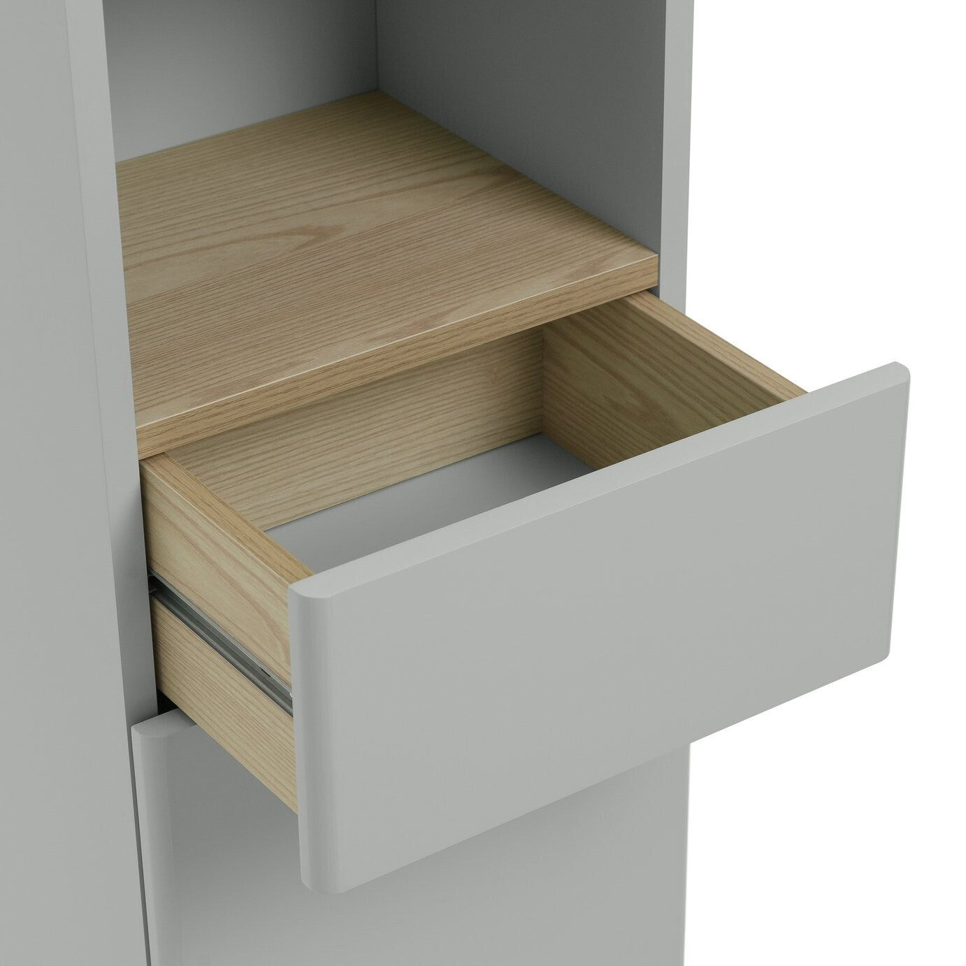 Habitat Freja Tallboy - Grey | Slim Storage Cabinet for Bedroom or Bathroom Use