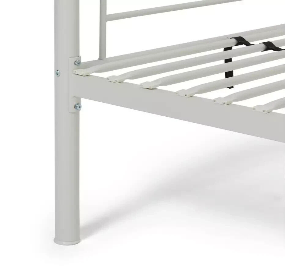 Home Mason Take Home Today Metal Bunk Bed White | Sturdy Space Saving Bed Kids