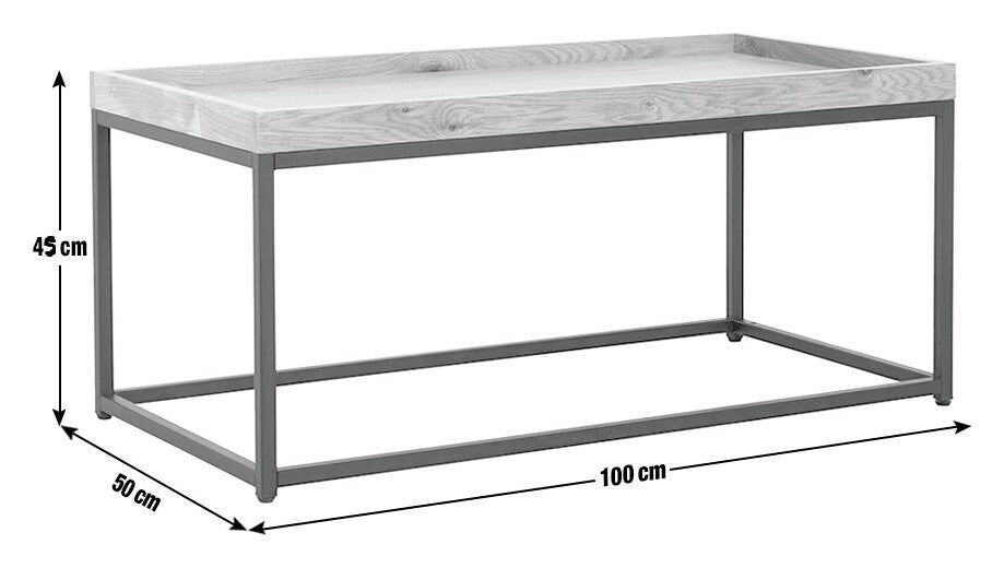 Loft Living Coffee Table - Oak Veneer