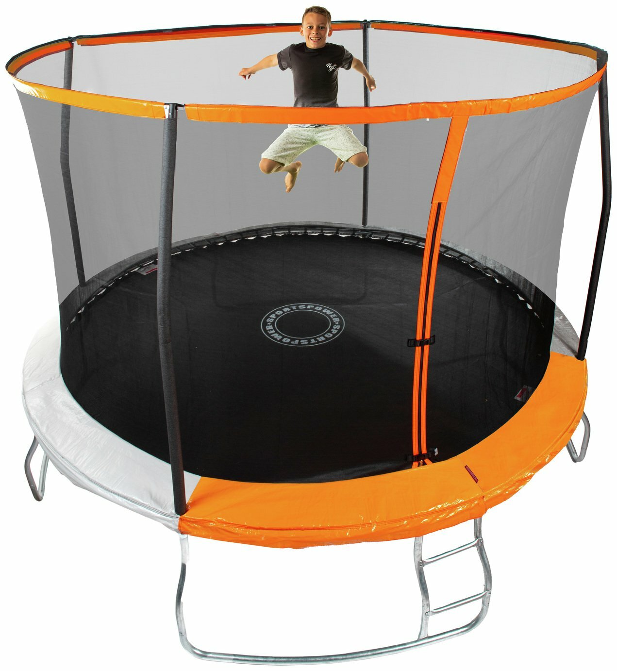 Sportspower 12ft Outdoor Kids Trampoline & Enclosure | Garden Jumping Trampoline