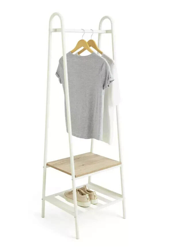 Habitat Turner Single Clothes Rail - White