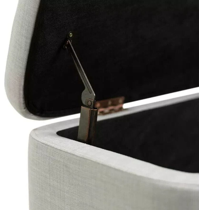 Habitat Aspen Ottoman - Light Grey