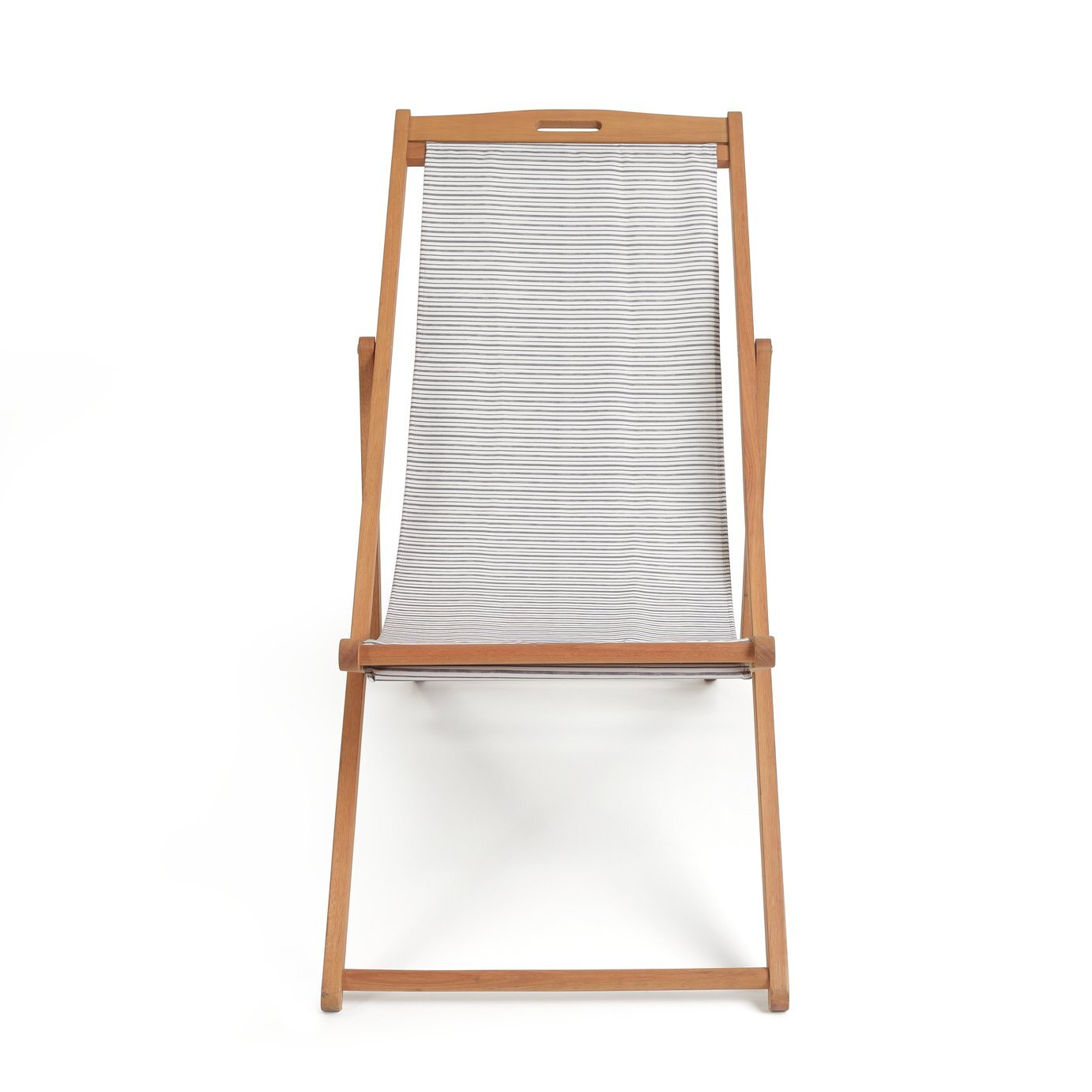 Habitat Wooden Deck Chair - Stripe