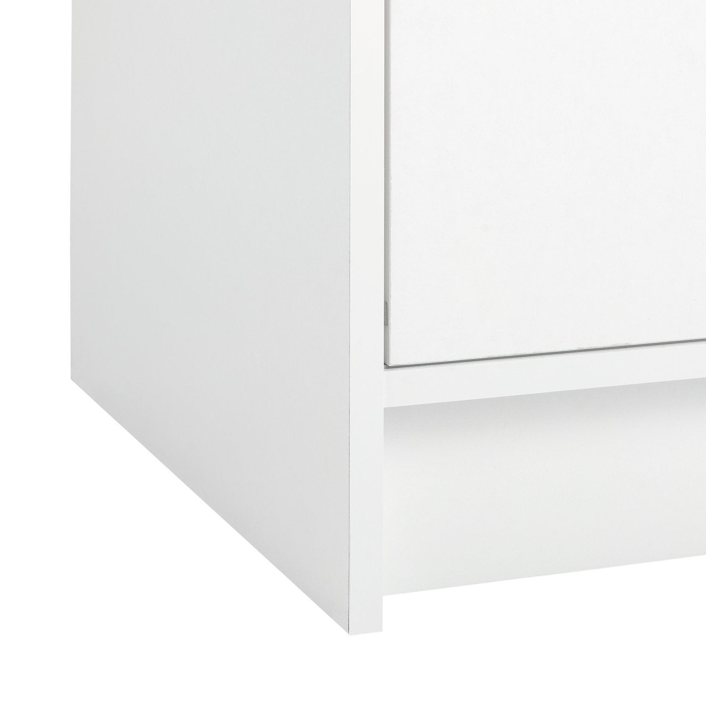 Home Malibu 1 Door Sliding Wardrobe - White ( B Grade )