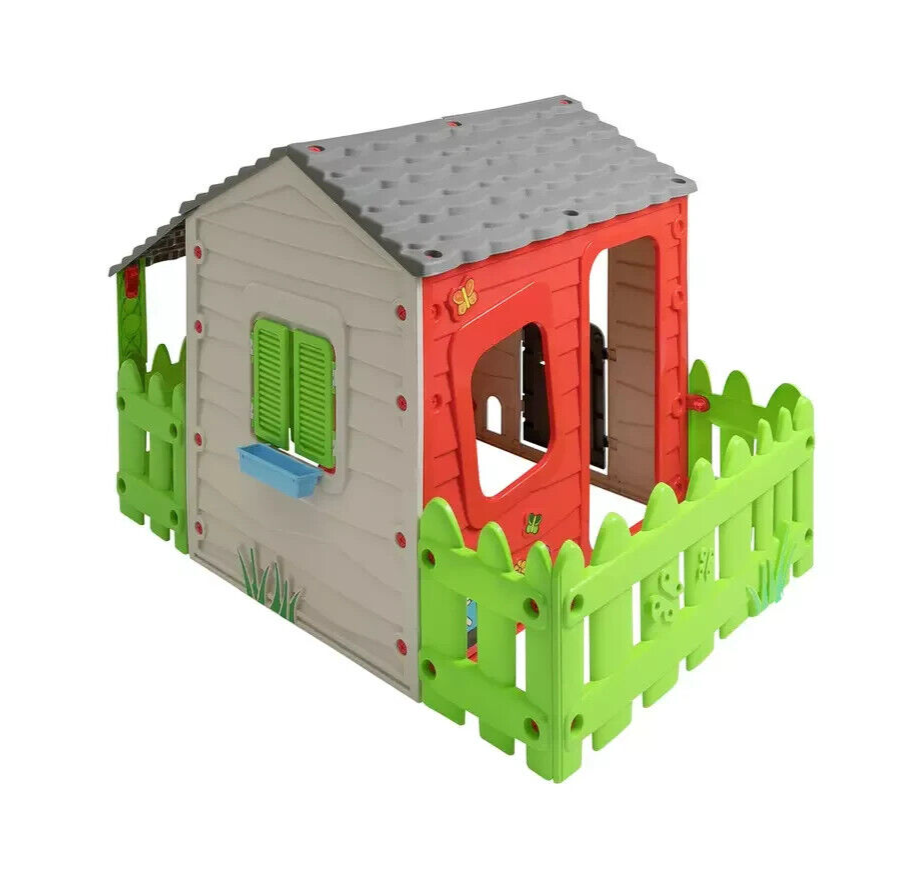 Chad Valley Farm House | Kids Playhouse Outdoor Garden Toy Pretend Play