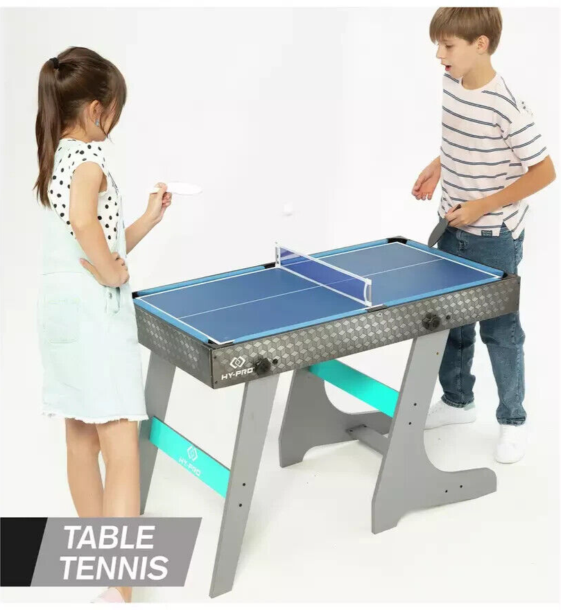 Hy-Pro 8 in 1 Folding Multi Games Table | Football Pool Table Tennis Kids Game