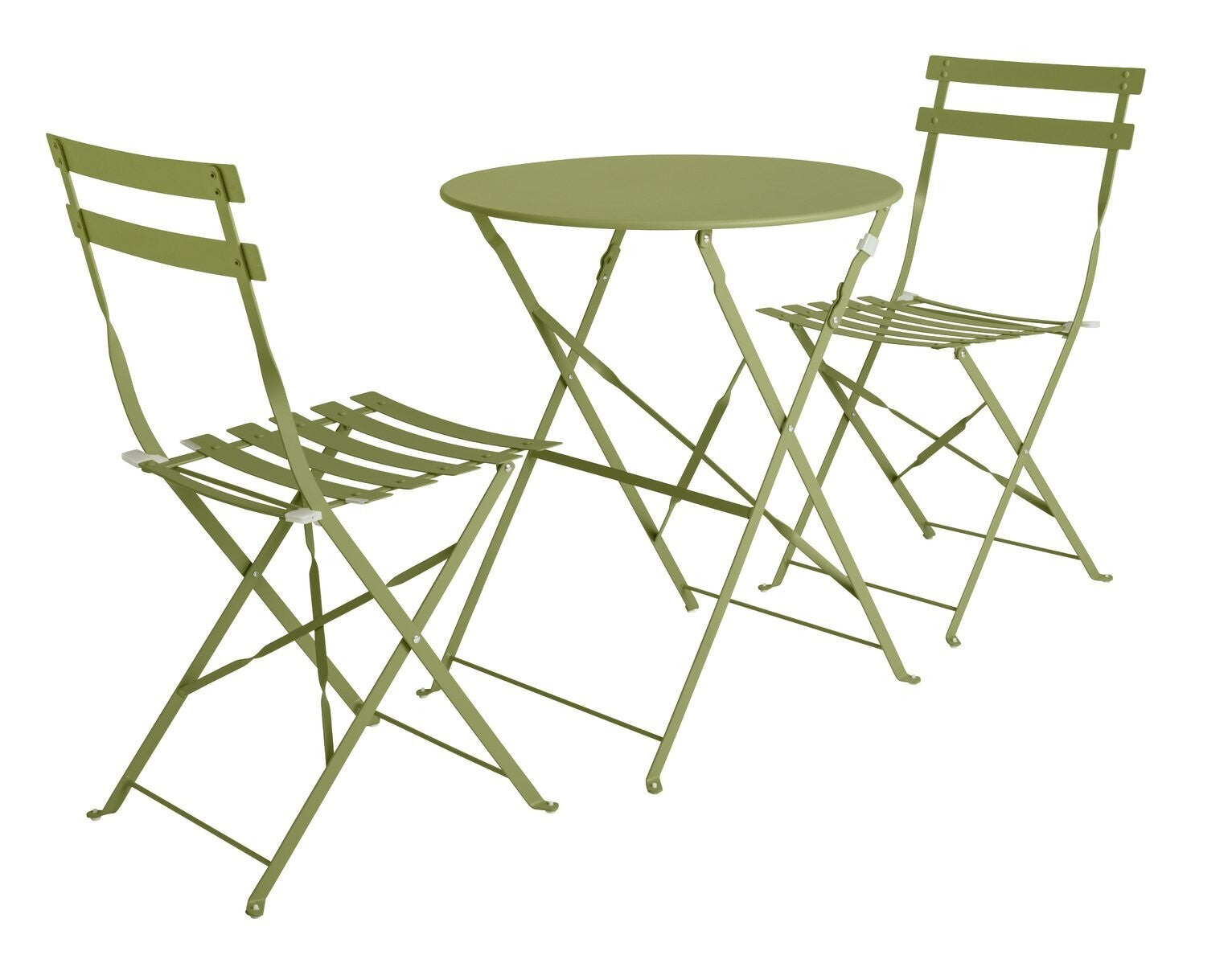 Eve 2 Seater Metal Garden Bistro Set - Green