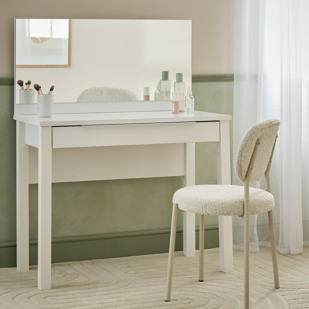Home Hallingford 1 Drawer Dressing Table - White Gloss