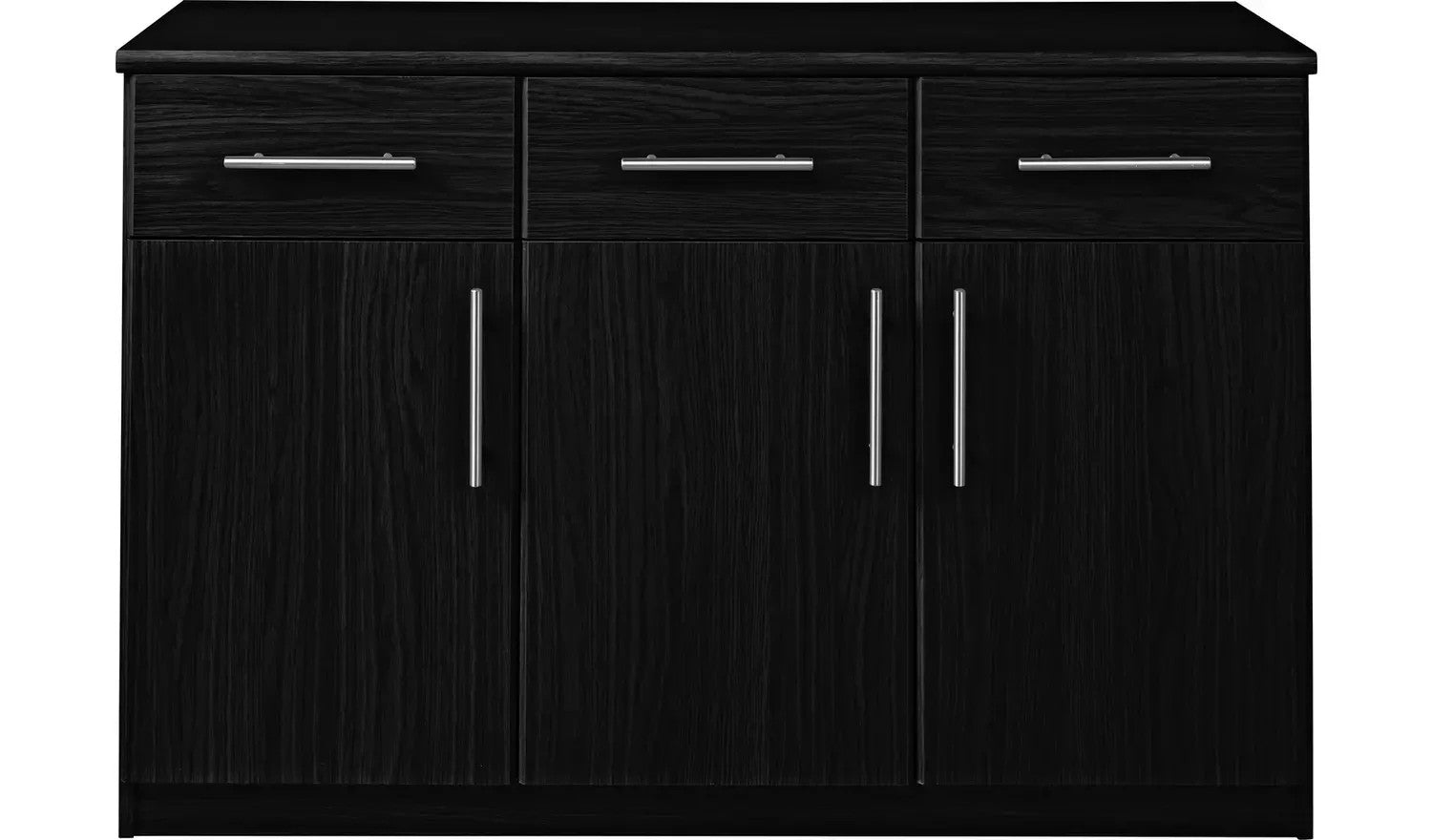 Anderson 3 Door 3 Drawer Sideboard - Black ( B Grade 68181 - 68182 )