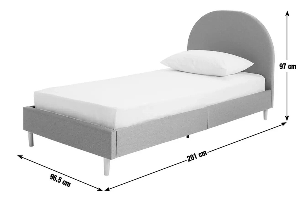 Habitat Olivia Single Bed Frame - Blue | Sturdy Kids Bed with Mattress Nursery