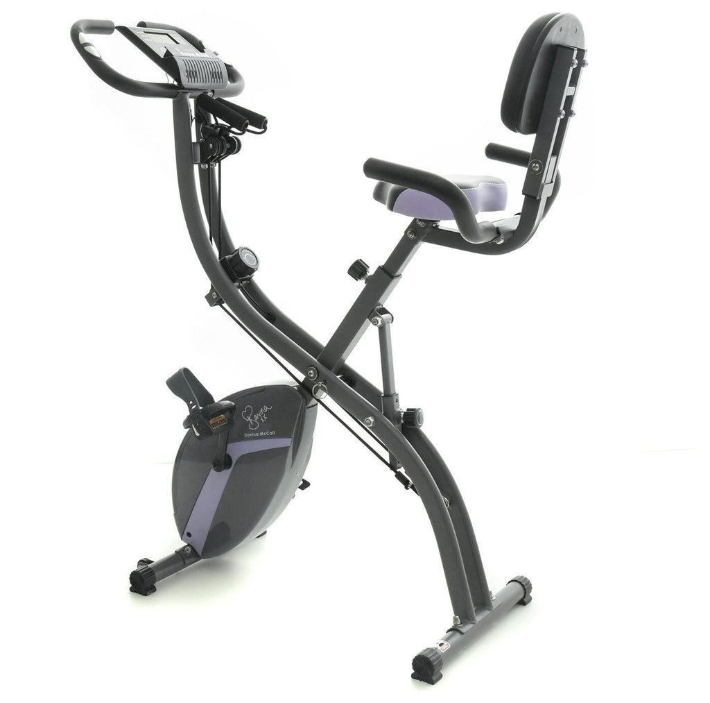 Davina McCall Folding Exercise Bike with Resistance Bands | Home Fitness Cardio