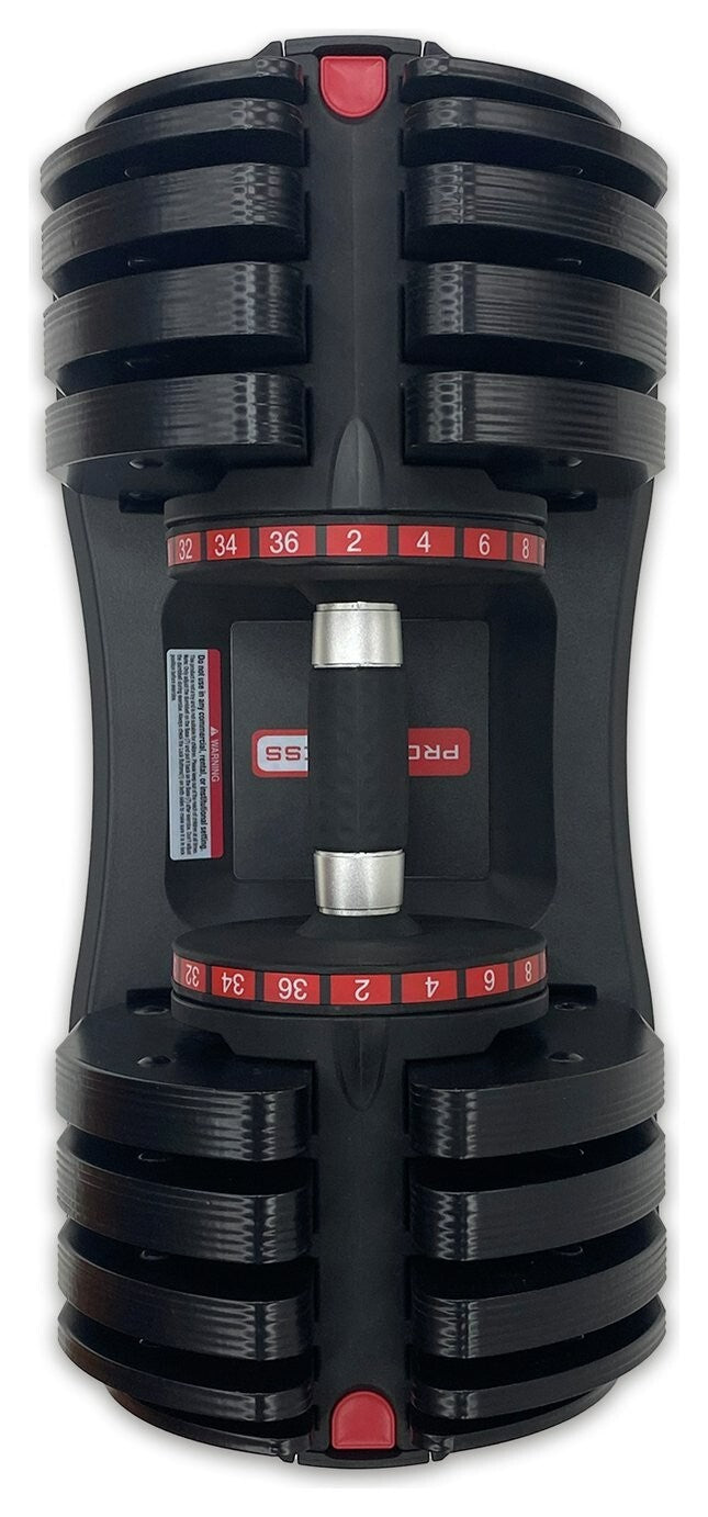 Pro Fitness Adjustable 36KG Dumbbell