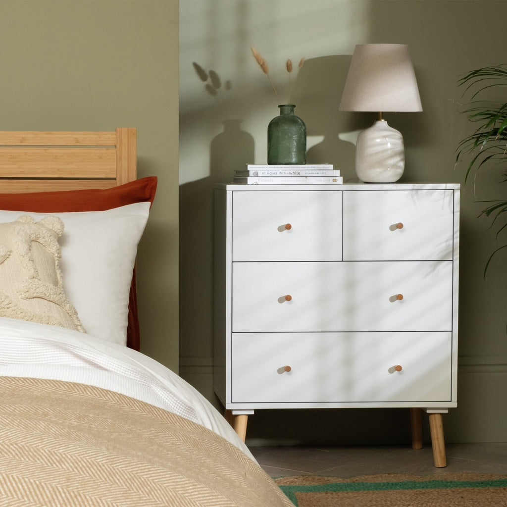 Habitat Otto 2+2 Drawer Chest - White