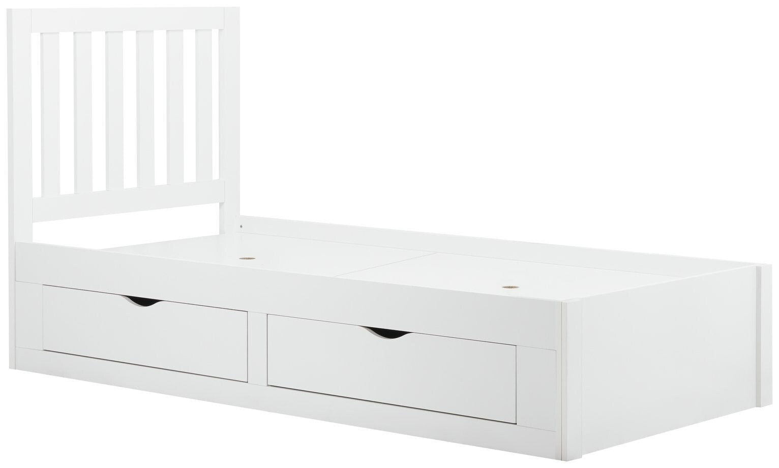 Birlea Appleby Single Wood Effect Bed Frame - White
