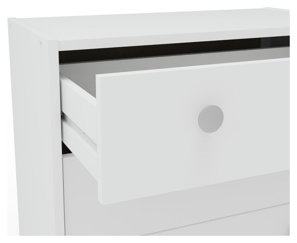 Seville 2 Piece 1 Door Wardrobe Set - White