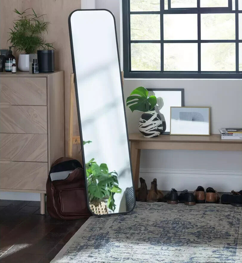Free Standing Mirror - Black - 40x141cm