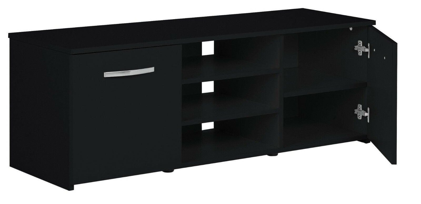 Habitat Home Hayward 2 Door Small TV Unit - Black Gloss | Entertainment Storage