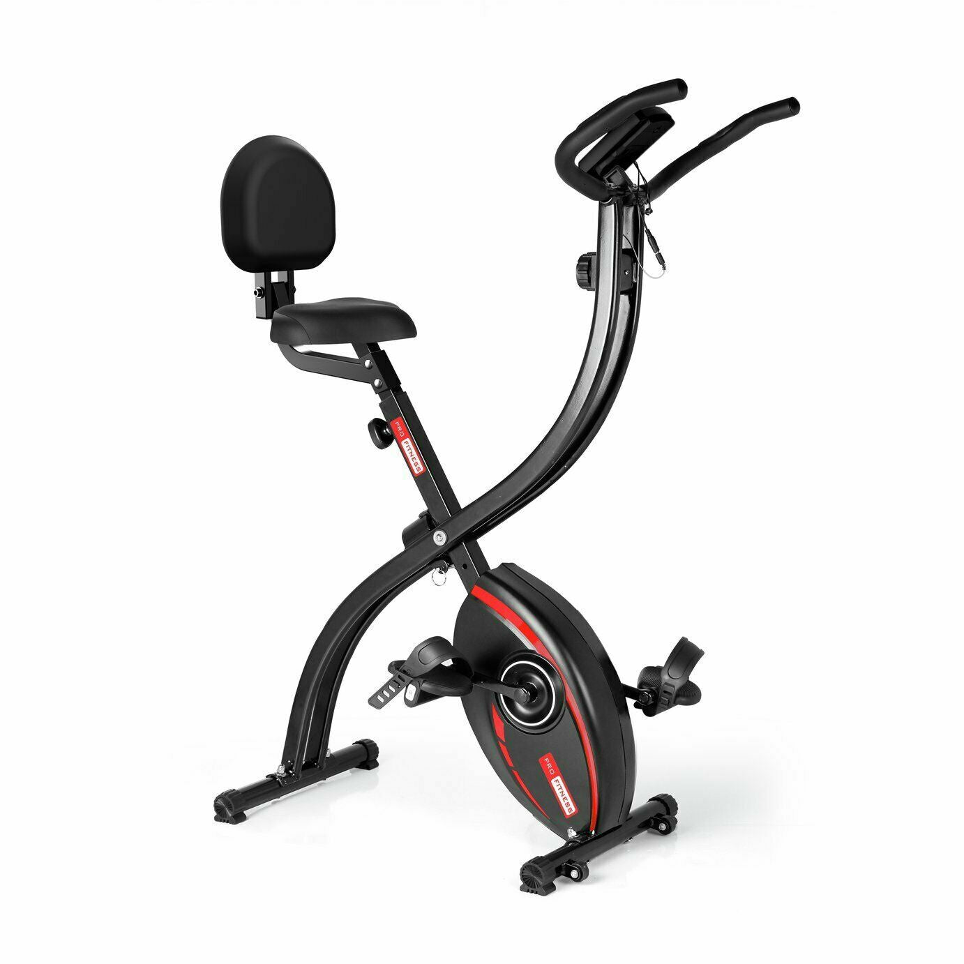 Pro Fitness FEB2000 Folding Exercise Bike | Home Workout Bike Compact Foldable
