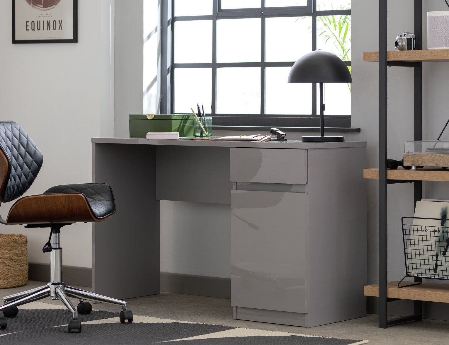 Habitat Jenson 1 Drawer Office Desk - Grey