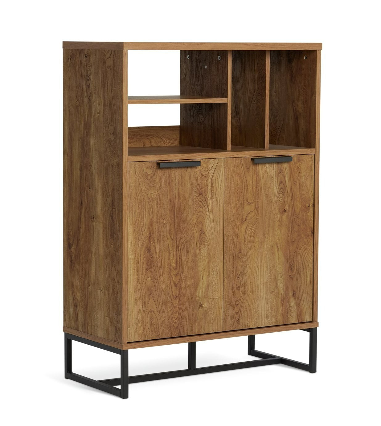 Nomad 2 Door Vinyl Cabinet - Oak