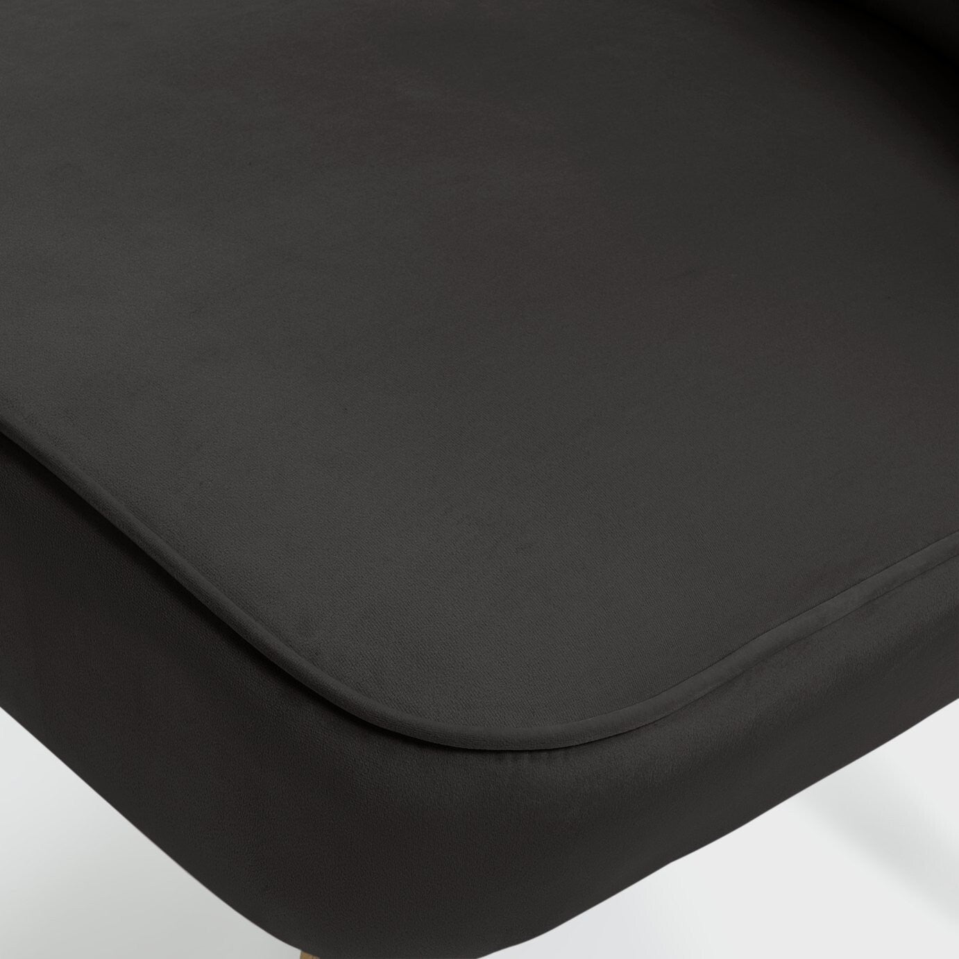 Habitat Alexis Velvet Cocktail Chair - Charcoal