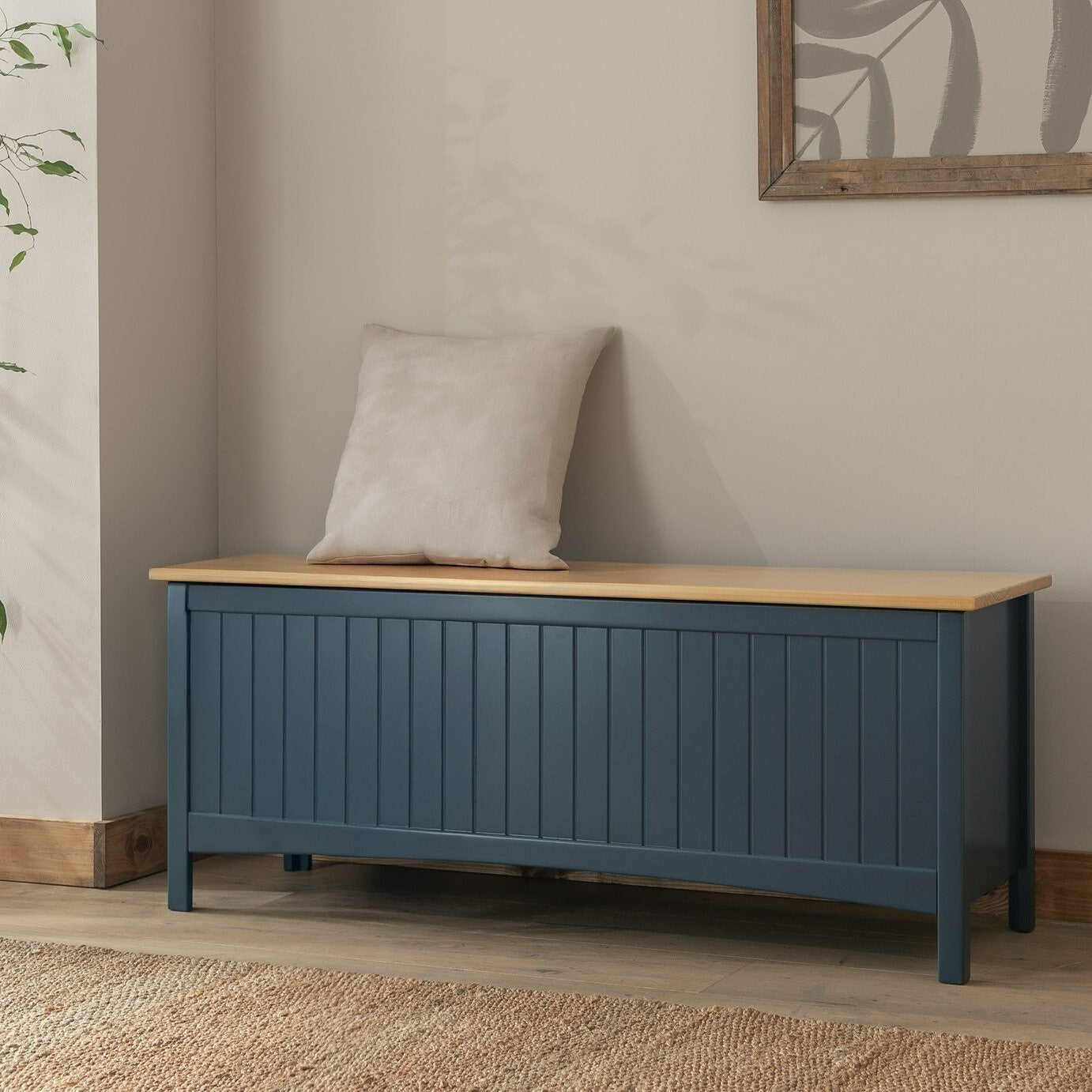 Bournemouth Storage Bench - Blue