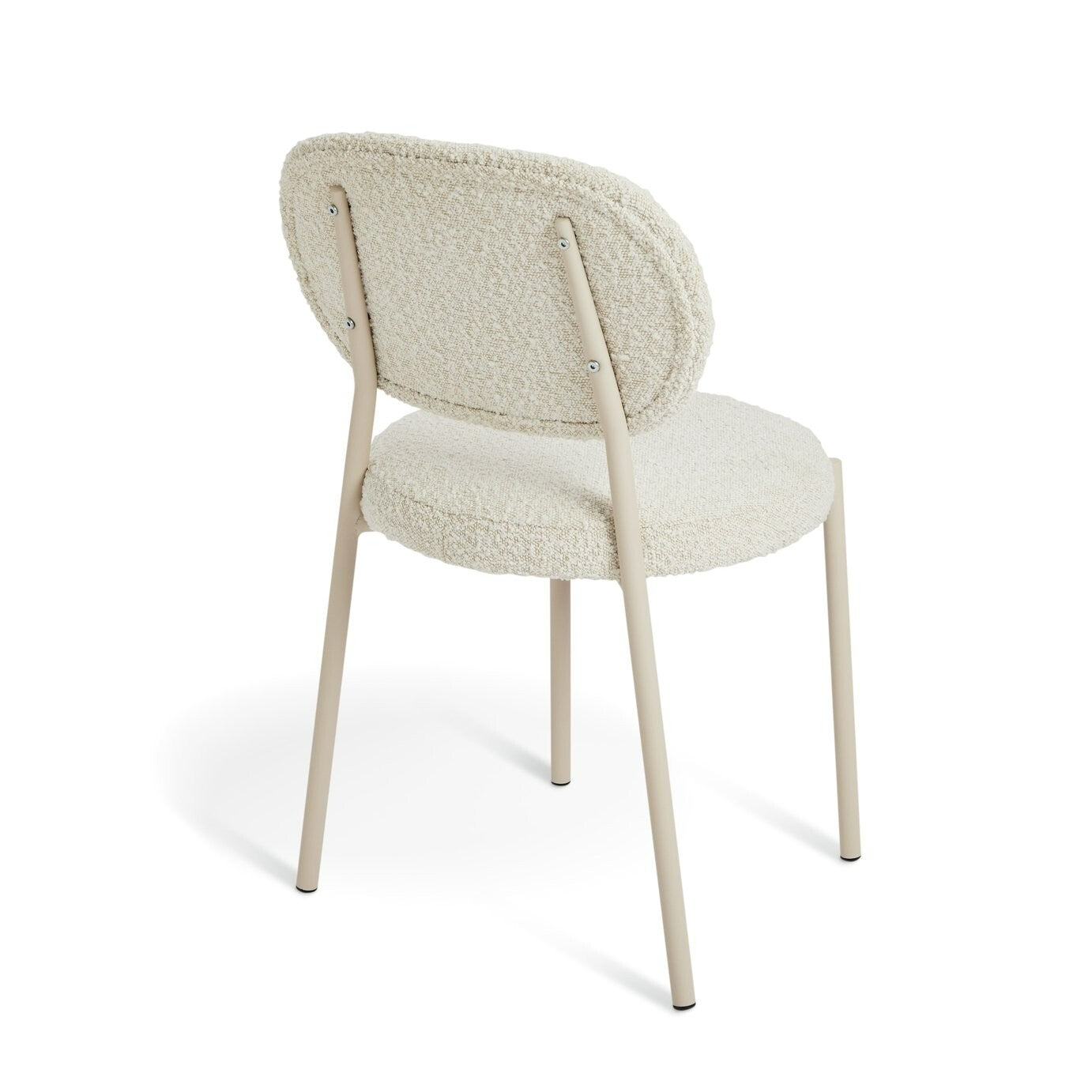Habitat Orson Pair of Boucle Dining Chairs - White